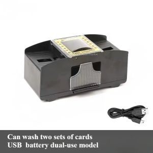 Automatic Card Shuffler USB Battery Operated Card Shuffler for Standard-Size Playing Cards Poker Blackjack Canasta Card Games