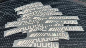 สติ๊กเกอร์ ถนนย่น งานตัดสะท้อนแสงอย่างดี คำกวน คำฮิต