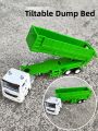 Simulated Alloy Semi-trailer Truck Model. 