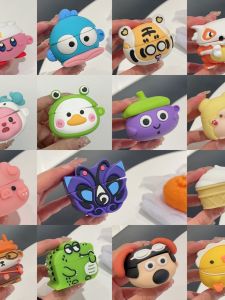 Applicable to Baseus BASEUS Wm01 Real Wireless Bluetooth Earphone Cover Wm02 Protective Case Silicone Wm01 Protective Case Cute Cartoon W01 Couple W02 Drop-Resistant 01 Charging Case Niche Style 02 Men and Women