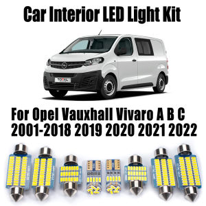 Canbus Vehicle LED Interior Map Dome Light Kit For Opel Vauxhall Vivaro A B C 2001- 2017 2018 2019 2020 2021 2022 Trunk Bulbs