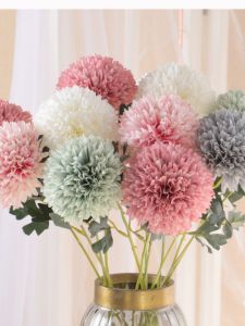 Nordic Style Small Set Artificial Silk Flowers Home Decoration Tabletop Display Photography Props Simple And Elegant Design