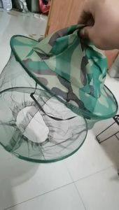 sAmUdRa ~ bIrU ~ Topi jaring anti nyamuk lebah dan binatang lainnya cocok untuk mancing bertani madu dan lainnya cocok untuk semua ukuran kepala