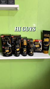[PAKET 3 IN 1] NATUR Hair Fall Treatment - PAKET Shampoo Perawatan Rambut Rontok Ginseng Extract [Sampo Hair Tonic Conditioner]
