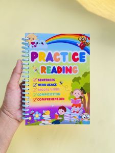 PRACTICE READING BOOK • SENTENCES VERBS USAGE COMPREHENSION • A4 SIZE 95 PAGES