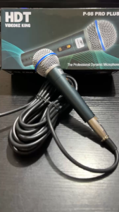 Original HDT Hyundai P-98 PRO HDT Heavy Duty Professional Dynamic Microphone With 10M Mic Wire And Foam