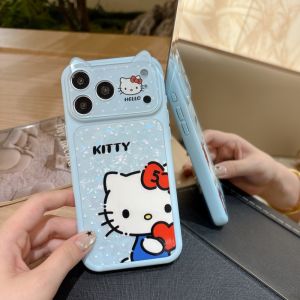 Sanrio | Korea INS Polka Dot Hello Kitty Shockproof Phone Case For iphone 15 16 17 Pro Max Cartoon Sanrio TPU Protective Hard Back Cover