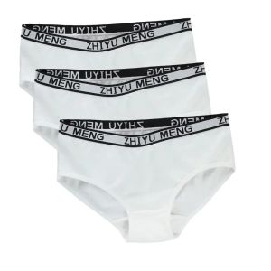 กางเกงในเด็ก3ชิ้นกางเกงใน8-14Years วัยรุ่นวัยรุ่นวัยรุ่นชุดชั้นในผ้าคอตตอนสปอร์ตกางเกงชั้นในสาวใหญ่