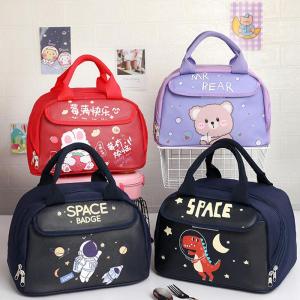 Large Capacity Lunch Box Bag Waterproof Oil-resistant Student Handbag Insulated Bento Bag Durable Storage Bag for Elementary School Kids