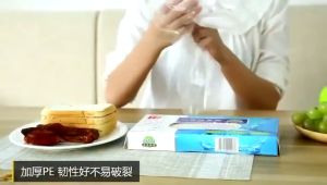 200pcs Disposable Transparent Glove Removable Food Sanitary Plastic PE Gloves Household Baking Glove