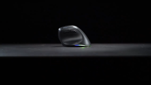 Meetion BTM010L Dual Mode Ergonomic Vertical Wireless Mouse untuk Tangan Kiri RGB Adjustable DPI