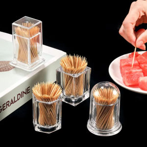 Acrylic Toothpick Holder Creative Acrylic Cotton Swab Holder Transparent Toothpick Box
