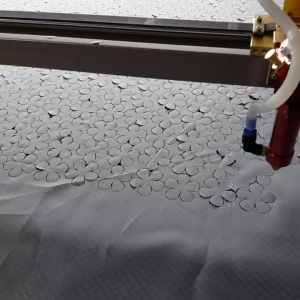 ( Set 50 bông) Hoa 6 cánh vải voan Hàn cắt laser Nguyên liệu làm handmadeDIY