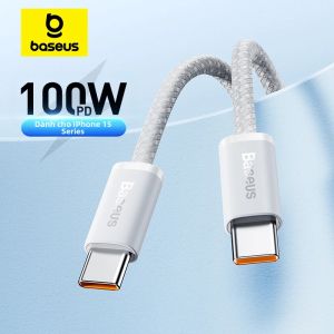 BASEUS | Cáp Sạc Nhanh Baseus 100W Type C To USB C Dành Cho iPhone 18/17/16 MacBook iPad Samsung Xiaomi - Dây Bện Tốc Độ Cao