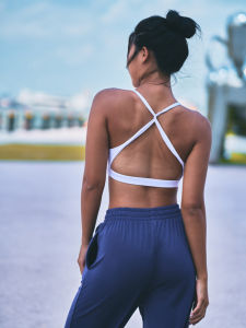 High Intensity Quick Dry Sports Bra Womens Fitness Running Shock Absorption Yoga Vest Outerwear Breathable Nylon Fabric