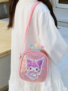 Túi Đeo Chéo Thời Trang Cho Bé Gái Túi Đeo Vai Một Bên Có Ren Túi Đựng Đồ Chơi Bằng Vải Polyester Túi Đựng Đồ Chơi Cho Bé Gái