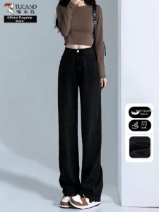TUCANO | Slim Fit Wide Leg Black Jeans Women
