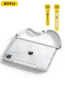 Zoyu | Rotating Stand Case Crossbody Strap Detachable iPad Case