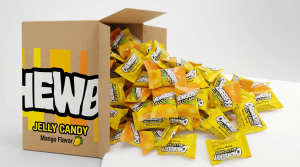 [NEW ITEM] CHEWBERRY Mango Jelly Cubes 80pcs Sugar Coated Juicy Gummy Candy Soft Candy for Snack Time & Parties Prefect for Gift and Party Lootbag Pangtindahan Wholesale