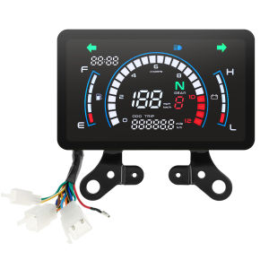RYSJM | For Honda EX5 Motorcycle Speedometer LED Digital Meter TRIP Odometer Mileage 12K RPM Tachometer Voltage Fuel Level Speed Display