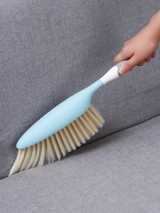 MONLEYTA | Large Soft Bristle Long Handle Bed Sweeping Brush Cute Bed Broom Carpet Cleaning Brush Bed Dusting Tool Household Cleaning Supplies