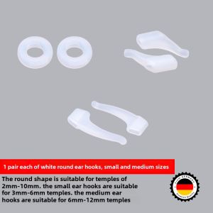 Glasses Skid-Resistant Cover Anti-Fall Handy Gadget Silicone Footstrap Kids Glasses Frame Leg Anti-Fall Ring Fixed Ear Hook Support