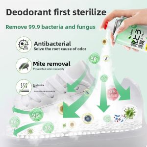 MONLEYTA | Deodorizing Spray For Shoes And Shoe Cabinets Antibacterial Foot Sweat Odor Eliminator Basketball Shoes Deodorant Spray 280ml