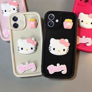 Casing for OPPO A5 Pro OPPOA5Pro 5G Stylish 3D Hellokitty Cartoon Doll Couple Phone Case Lens Protection Shockproof Soft Cover