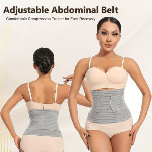 สายรัดเอวใยถ่านไม้ไผ่ยืดได้เข็มขัดคอร์เซ็ทปรับได้สำหรับกระชับรูปร่างที่รัดเอวแถบคาดท้องหลังคลอด