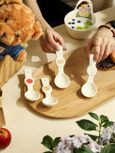 Thìa Gốm Sứ Dài Dễ Thương Của Lotus Blue Cartoon Cho Trẻ Em Thìa Cơm Nhà Bếp Thìa Súp Sáng Tạo Thìa Tráng Miệng Đẹp Mắt