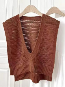 Autumn Versatile Knitted V-Neck New 2025 Womens Shawl Outerwear Air Conditioned Room Jacket Vest Shirt Shoulder Protector