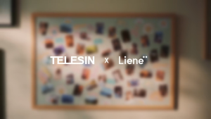 TELESIN LIENE Paket Portable Photo Printer 300dpi Wireless Bluetooth Mini Printer dengan ZINK dan Pouch untuk Cetak Foto Portabel