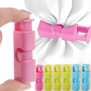 5pcs Spring Plastic Sealing Clip Food Sealer Bread Bag Seal Tool Snack Keep Fresh Storage Grip Squeeze Clip Holder