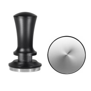 58mm Espresso Tamper Premium Barista Coffee Tamper with Calibrated Spring Loaded Stainless Steel Flat/Threaded Base Tamper