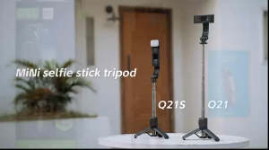 ไม้เซลฟี่ ขาตั้งกล้องมือถือ Q21S ไฟ  Light 360° รีโมทบลูทูธ พกพา ถ่าย Vlog
