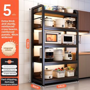 XUNHUAI | Multifunctional Kitchen Storage Rack Multi-layer Wall-mounted Organizer