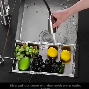 Pasiano Kitchen Sink  304 Stainless Steel Hotel House Bar  Sink thickness optional water faucet kit