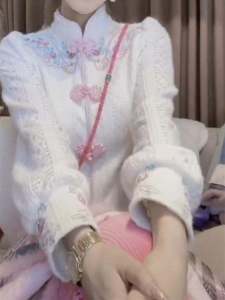 Embroidered Stand Collar Button up Base Shirt Pearl Trim Jacket Two Piece Set Womens Fashion Autumn 2024 New Arrival