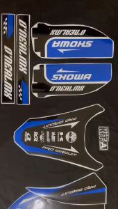 Decal dtracker terbaru 2022 2023 stiker dekal sticker striping klx d tracker dtx supermoto hitam biru A4-244 A4-401 A4-429