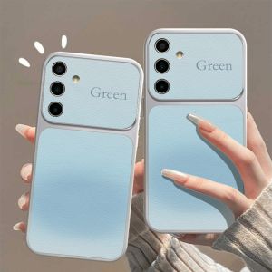 Phone Case for Samsung Galaxy A57 A56 A55 A54 A53 A37 A36 A35 5G A32 A07 A06 A17 S25 S26 Ultra Cover Light Blue Texture Funda