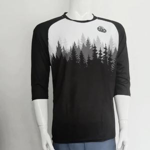 Breathable 3/4 Sleeve Half Sleeve O Neck Shirt Casual Loose MTB DH MX Cycling Jerseys Bike/Moto Shirts Running Soccer Shirt Unis