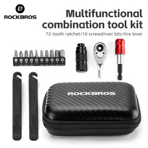Rockbros Ratchet cờ lê Set 72-Răng Xách Tay sửa chữa xe đạp Đặt Trọng Lượng Nhẹ Linh Hoạt MTB xe đạp đường trường mặt trong sáu cạnh Bộ công cụ