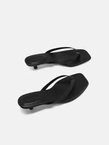 Dép Cao Gót ZABA TANA 2025 Cho Nữ Dép Xỏ Ngón Đế Ngoài Bằng Cao Su Dép Xỏ Ngón Thời Trang Thường Ngày