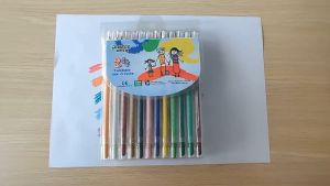 RTW School supplies 24PCS non toxic vivi color twistable wax crayon custom rolling up crayon