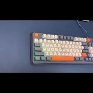 K82 Gaming Keyboard: A Fashion Color Mixing 94 Keys Wired USB Mechanical Feel Gaming Keyboard