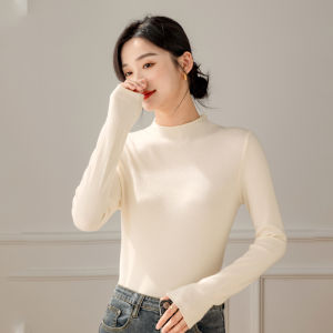 MiiOW | Áo Dài Tay Ôm Body Nữ Có Lót Len Dày