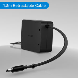 Hagibis | Hagibis Retractable USB C Cable 100W Type C to C Unidirectional Charger Cable Desk Fast Charging Cord for iPhone 17 Macbook iPad