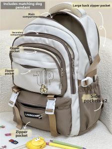 Retro Student Travel Backpack Large Capacity