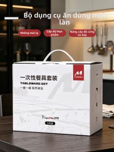 TAFUMAN | Disposable Food Grade Heavy Duty Heat Resistant Tableware Set