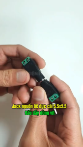 Bộ 5 Jack Nối Nguồn DC Vặn Ốc Đực Cái 5.5x2.1mm Jack Nối Nguồn Camera Nối Dây Điện (Loại Tốt)